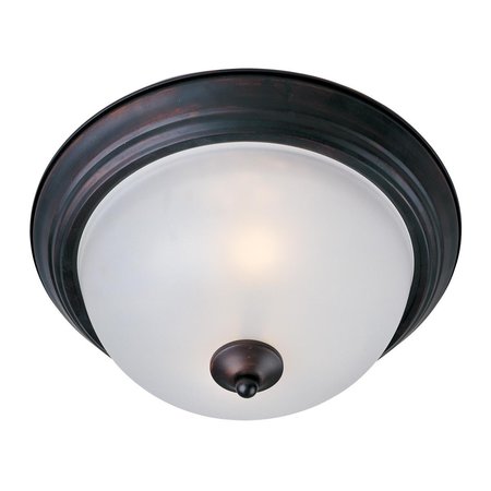 CLING Essentials 2-Light Flush Mount; Oil Rubbed Bronze CL296883